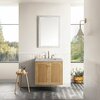 James Martin Vanities Laurent 30in Single Vanity, Light Natural Oak w/ 3 CM Eternal Serena Top 545-V30-LNO-3ESR